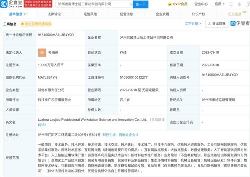 瀘州老窖成立博士后科創公司，億元資本瞄準AI軟件新賽道